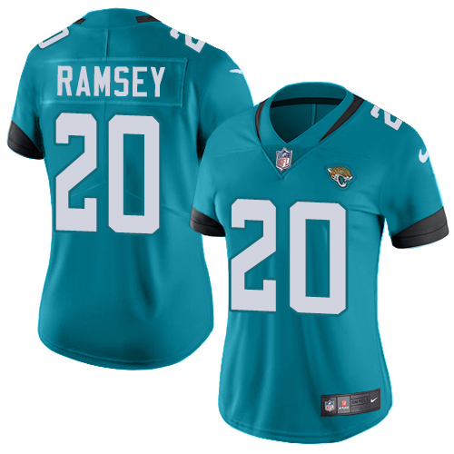 Nike Jacksonville Jaguars 20 Jalen Ramsey Teal Green Alternate Women Stitched NFL Vapor Untouchable Limited Jersey